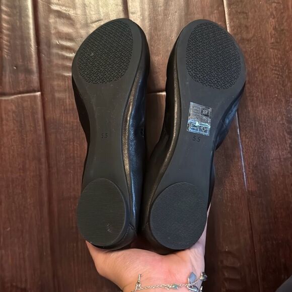 NEW IN BOX tory burch zoe ballet sheep leather flats SIZE 5.5 - Picture 3 of 5